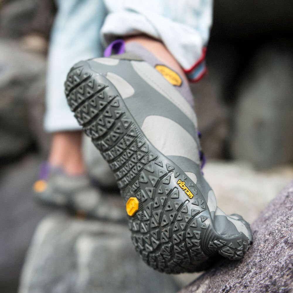 Vibram FiveFingers Dame Træningssko Grå/Lilla - V-Alpha - 0316MFGNH